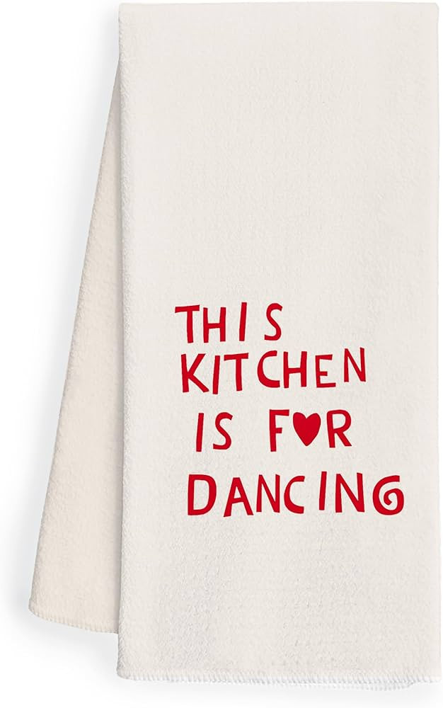 WFSM This Kitchen is for Dancing Kitchen Towel - Cute, Funny Hand Towels, Hostess Gifts, Decorati... | Amazon (US)