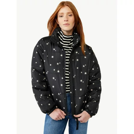 Free Assembly Women's Oversized Puffer Jacket | Walmart (US)