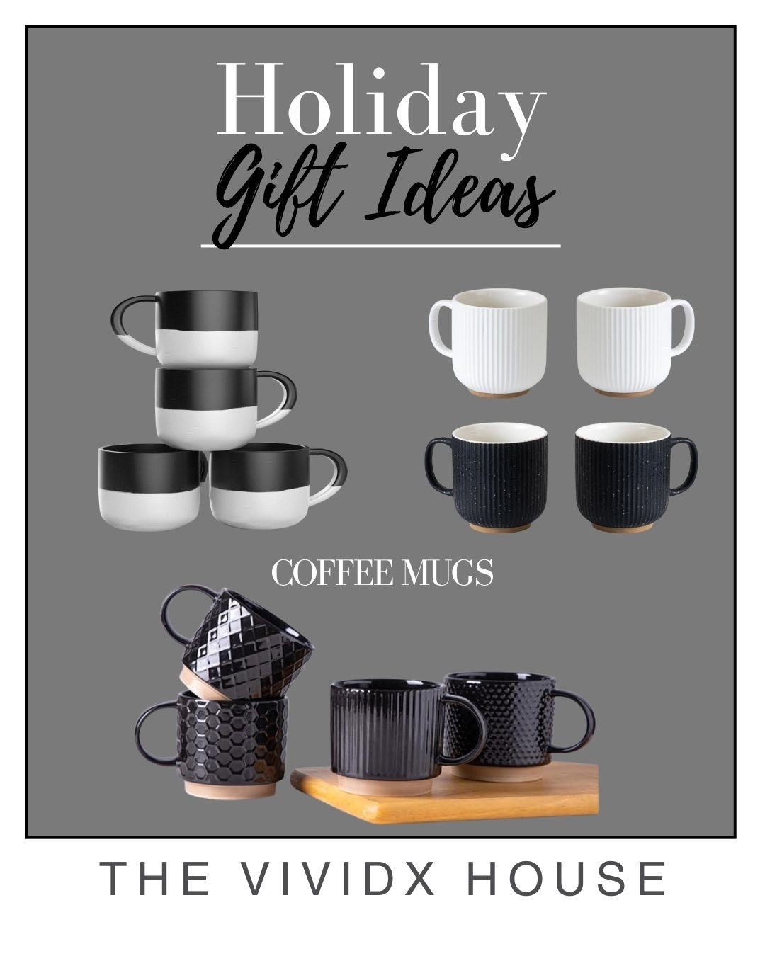 Black and white coffee mug ideas for your holiday gifts 

#giftguide #holidaygift #christmasgift #coffee #coffeecup #coffeemug

#LTKGiftGuide #LTKHome #LTKHoliday