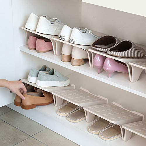 Shoe Stacker Slotz Space Saver, Shoe Racks for Closet Organization No Assembly Require, Durable Plas | Amazon (US)