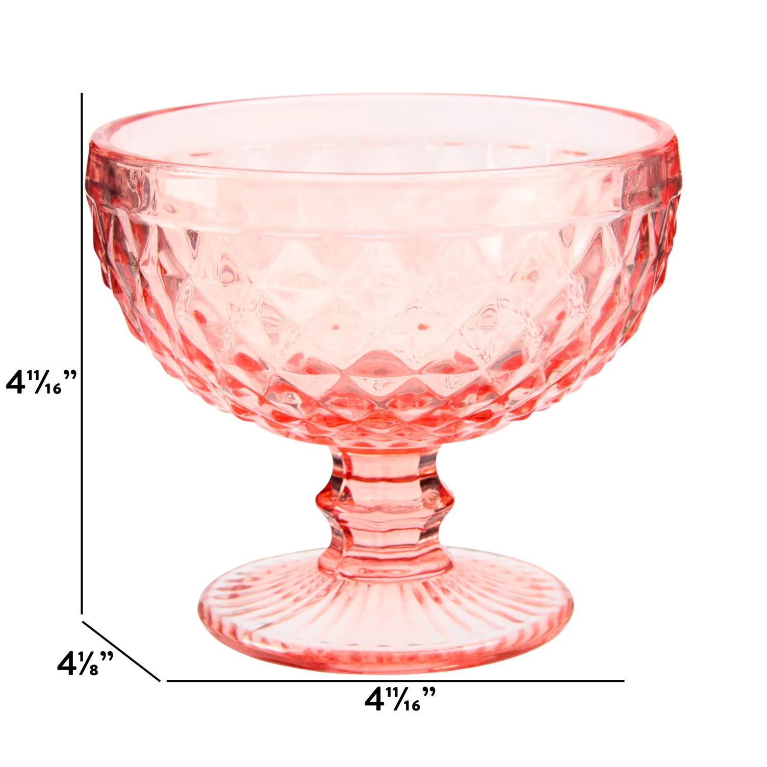Bridgerton Stemmed Glass Cup, Pink | Walmart (US)
