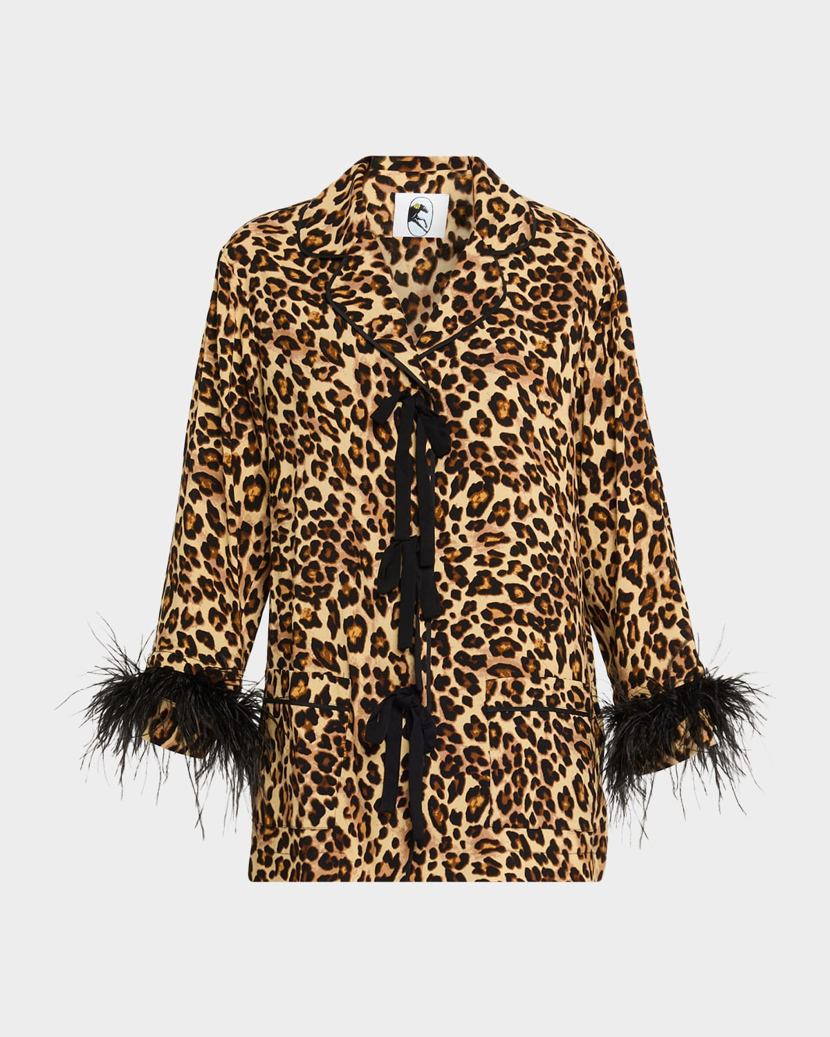 Leopard-Print Viscose Pajama Set | Neiman Marcus