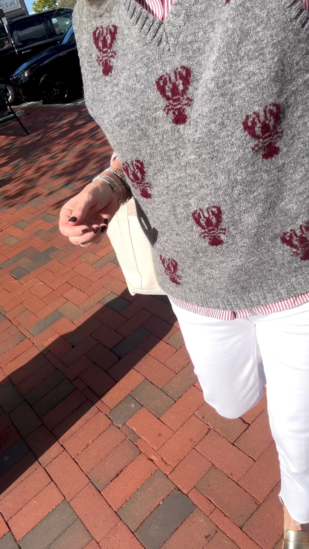 White denim after Labor Day…of course! 

Wearing a mens size S in vest
Button down is TTS 

#LTKStyleTip #LTKSeasonal #LTKOver40