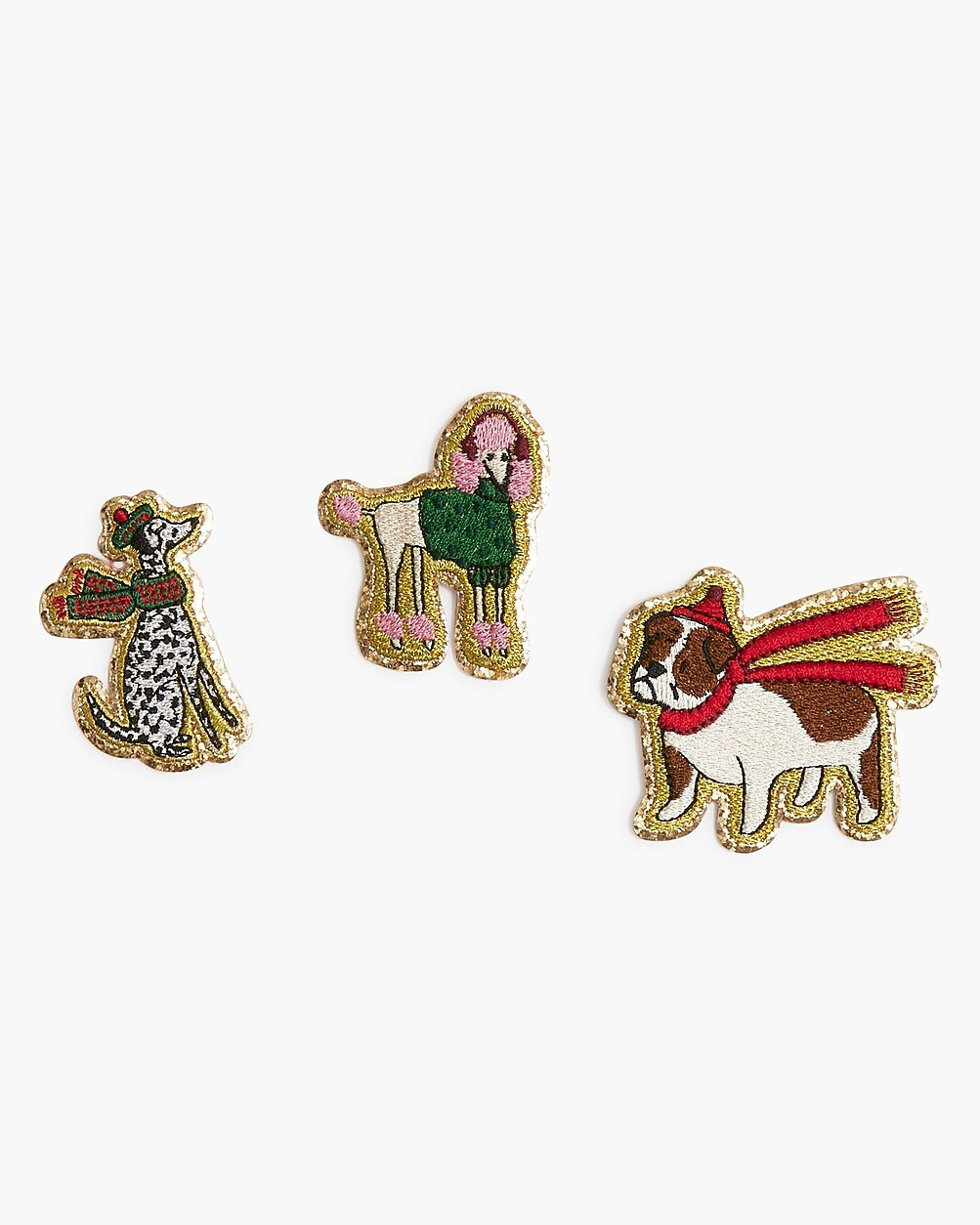 Winter dogs sticker patches set-of-three | J.Crew Factory