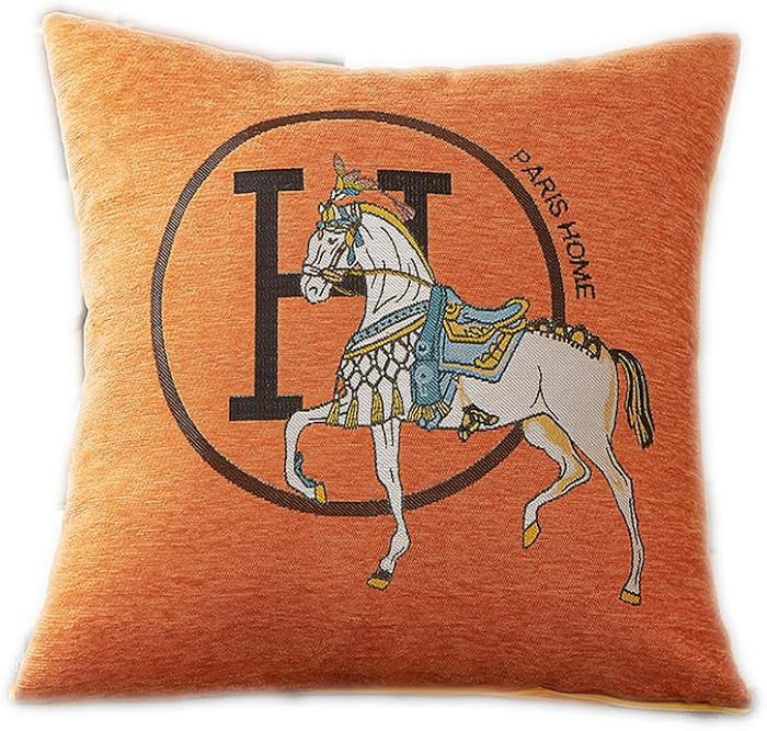 Throw Pillow Cushion Covers, 18x18'' inches, Modern Style, Set Pack of 2 Pcs (Orange) | Amazon (US)