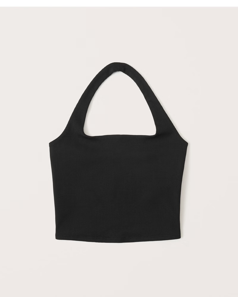 Women's Seamless Rib Fabric Halter Tank | Women's Tops | Abercrombie.com | Abercrombie & Fitch (US)