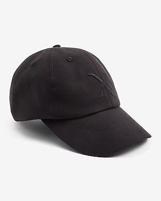 Black Brushed X Logo Hat | Express