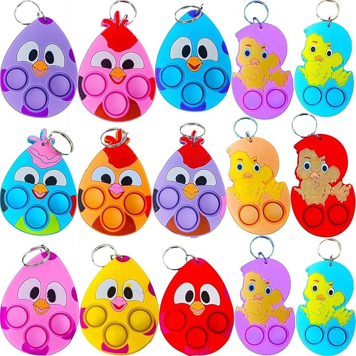 24 Packs Classroom Students Bulk Bubble Easter Egg , Mini Pop Holiday Rewards Party Favors | Amazon (US)