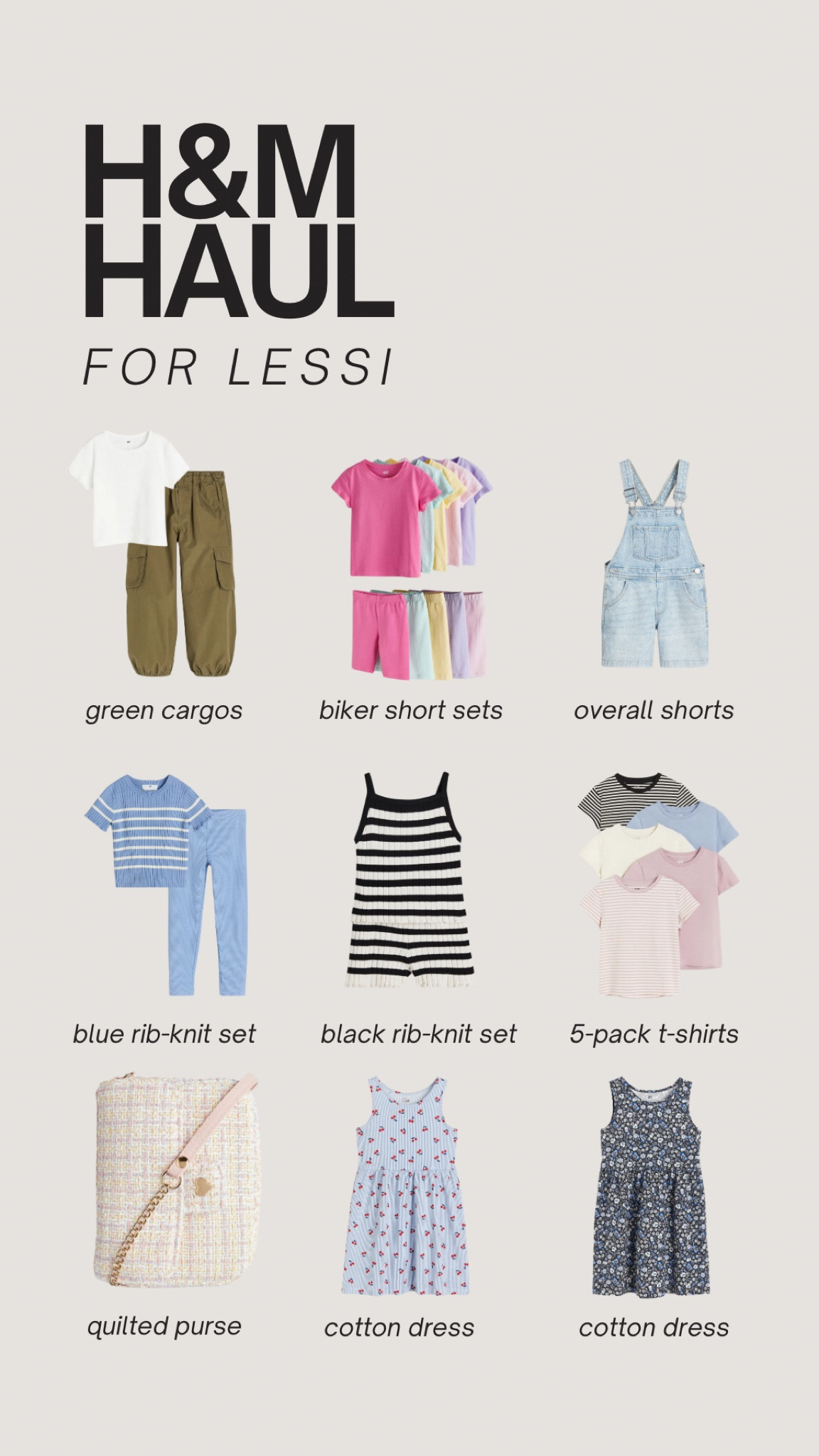 Our recent H&M order for Lessi now that the weather in TX is warming up!

#LTKfamily #LTKkids