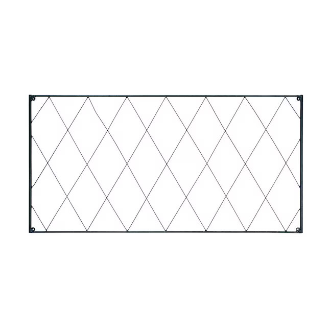 Minuteman International 46-in W x 0.5-in H Black Powder Coat Iron Garden Trellis | Lowe's