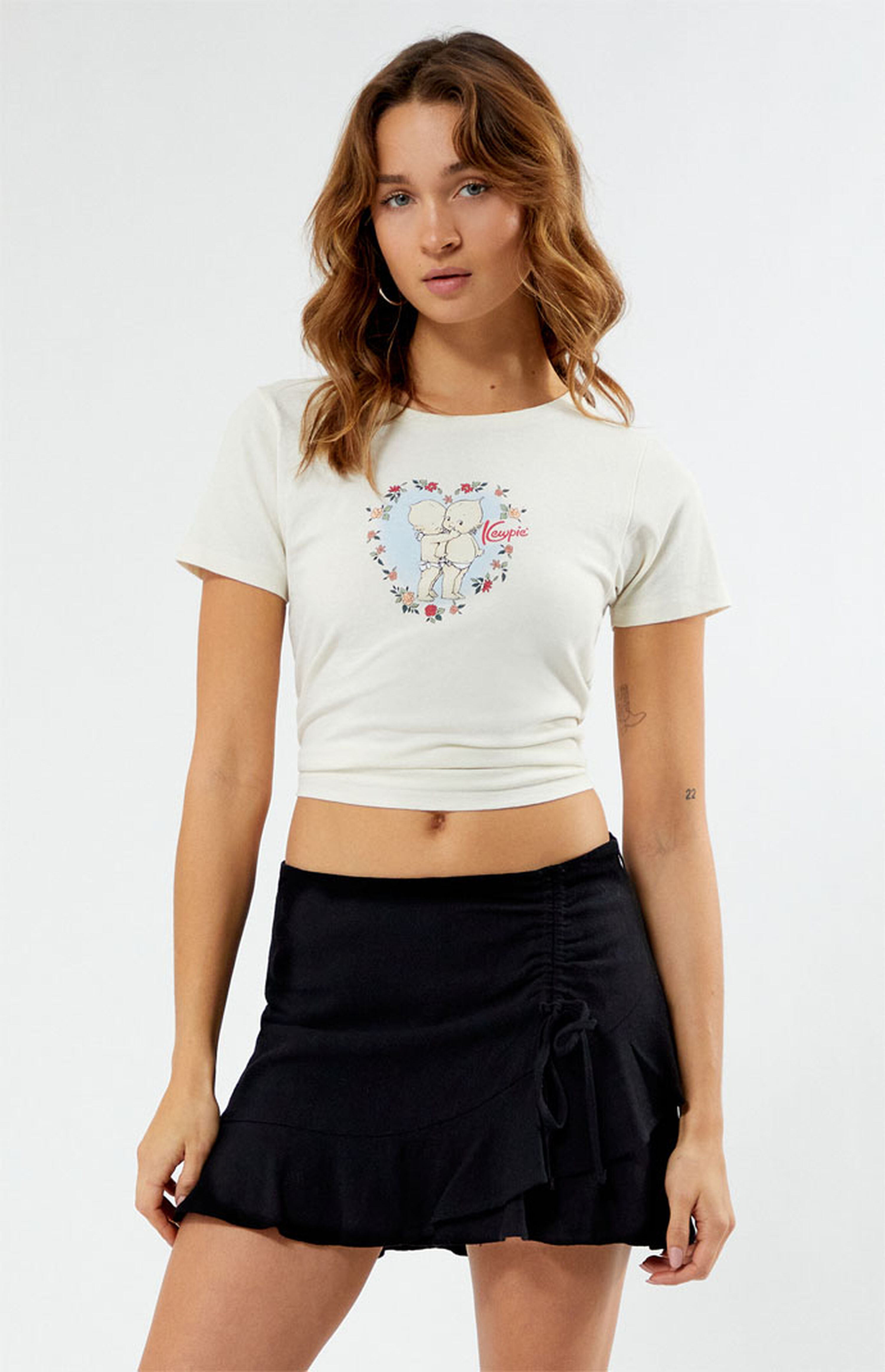 LA Hearts Black Cinched Mini Skort | PacSun