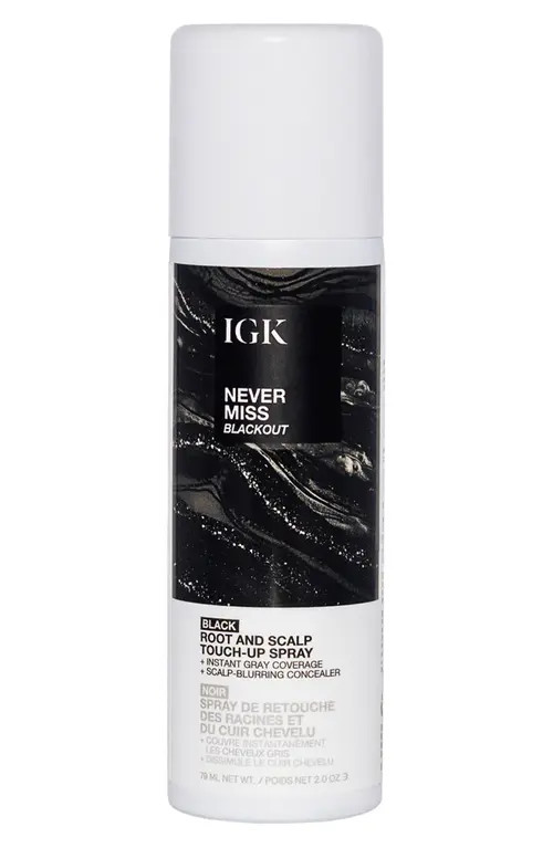 IGK Never Miss Root & Scalp Touch-Up Spray in Black at Nordstrom, Size 2 Oz | Nordstrom