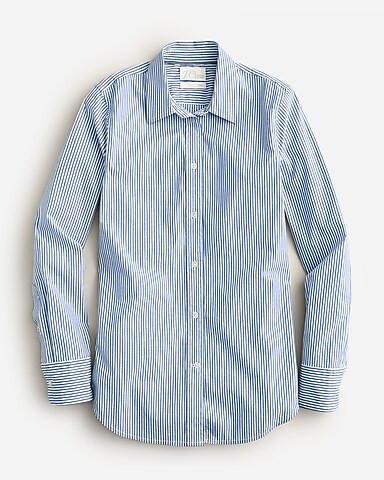 Slim-fit stretch cotton poplin shirt in stripe | J. Crew US
