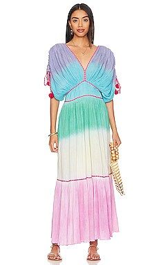 Pitusa Crinkle Clara Maxi Dress in Brights from Revolve.com | Revolve Clothing (Global)