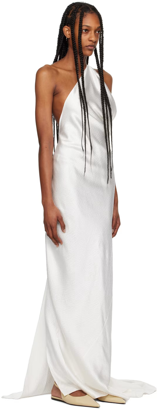 White Caroline Maxi Dress | SSENSE