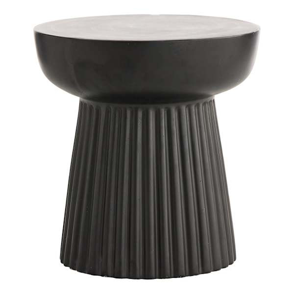 Set of 2 Harbor Oversized Chairs & Black Fluted Pedestal Side Table | At Home