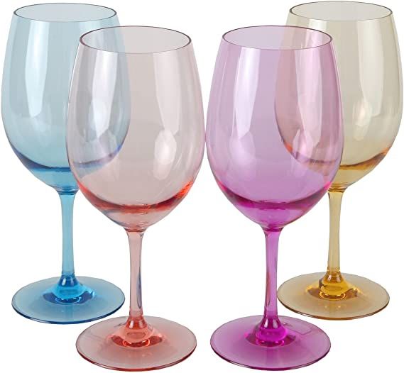 Lily's Home Unbreakable Acrylic Wine Glasses, Made of Shatterproof Tritan Plastic and Ideal for I... | Amazon (US)