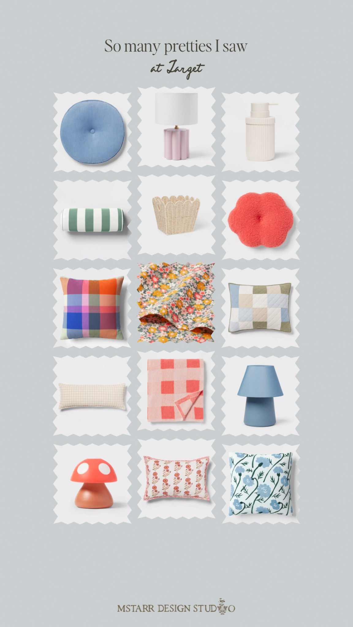 So many pretties I saw at Target today. Spring always has the best finds! Lots on sale too  

Home decor, outdoor decor, kids rooms, fluted lamp, colorful home accessories, stripes, floral pillows, outdoor pillows, scalloped basket 

#LTKhome #LTKfindsunder50 #LTKsalealert