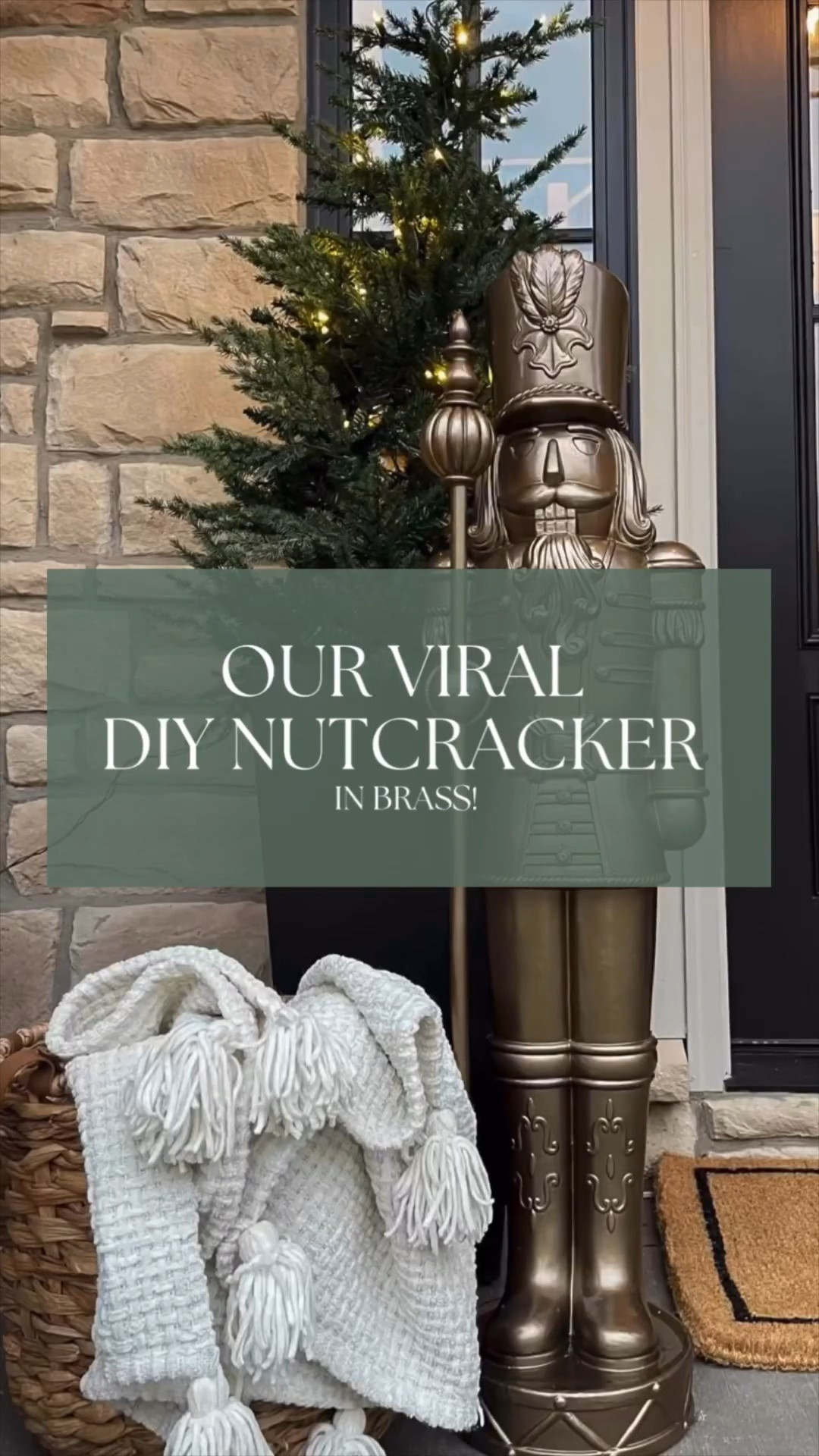 Christmas, Christmas front door, holiday front door, Christmas porch decor, Christmas decor, Christmas entry decor, nutcracker, holiday front porch, brass nutcracker, nutcracker, diy nutcracker, 31 chapters nutcracker

#LTKHoliday #LTKSeasonal #LTKhome

#LTKHoliday #LTKVideo #LTKHome