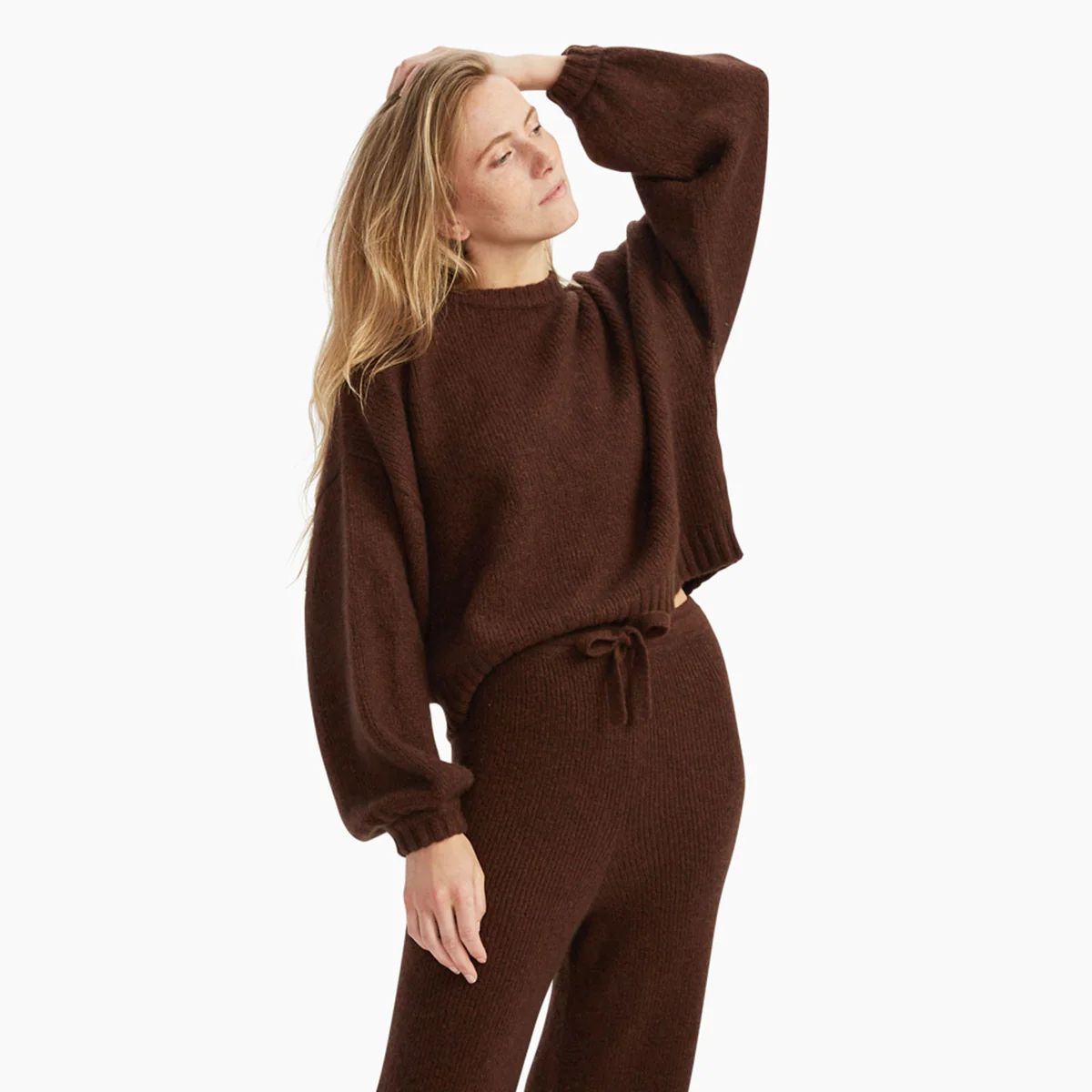 Luxe Merino Cashmere Balloon Sleeve Sweater | NAADAM