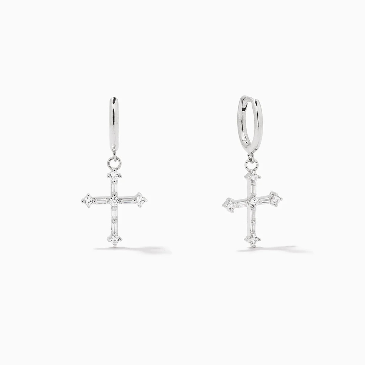Bold Cross Huggie Earrings | Uncommon James