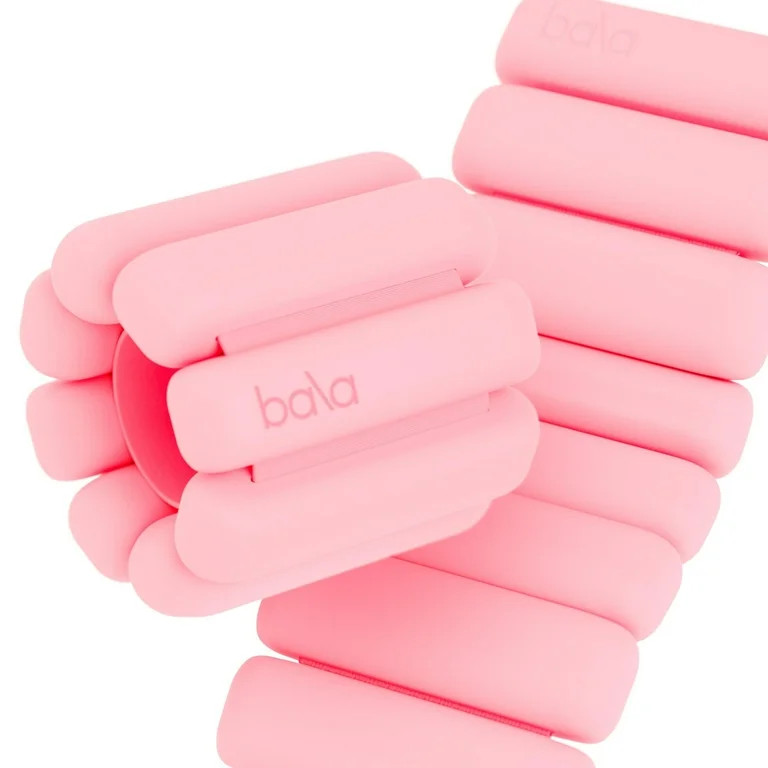 Bala Bangles Wrist & Ankle Weights for Women & Men (Blush) - 2 Pound Silicone Bracelet Set | Walmart (US)