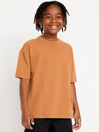 Oversized Short-Sleeve Textured T-Shirt for Boys | Old Navy | Old Navy (US)