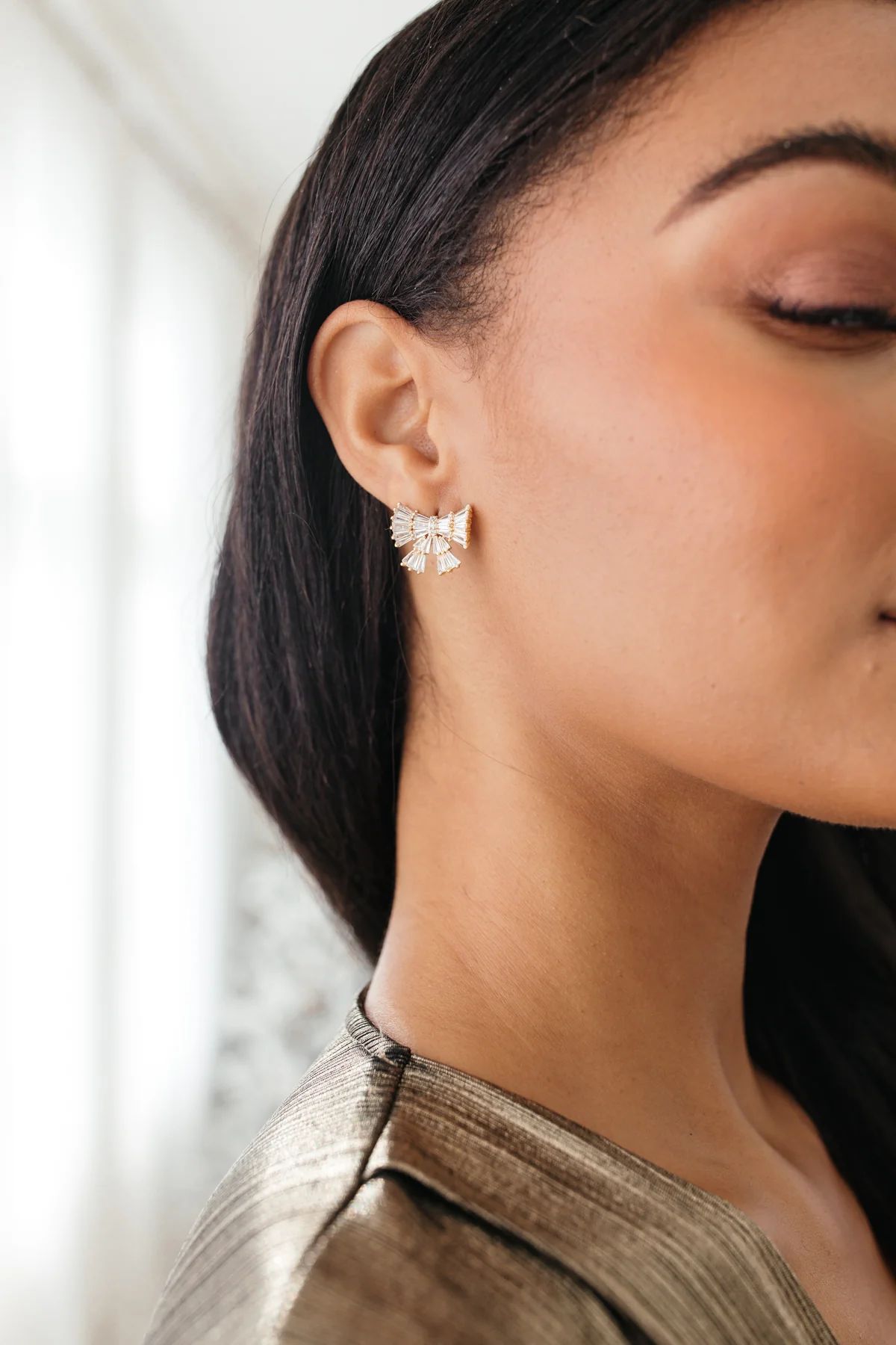 RESTOCK - Bow Glitter Earrings | The Post