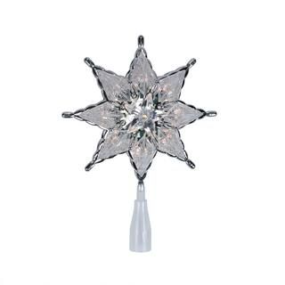 8"" Lighted 8-Point Star Christmas Tree Topper Decoration, Clear Lights By Northlight in Silver | Michaels® | Michaels Stores