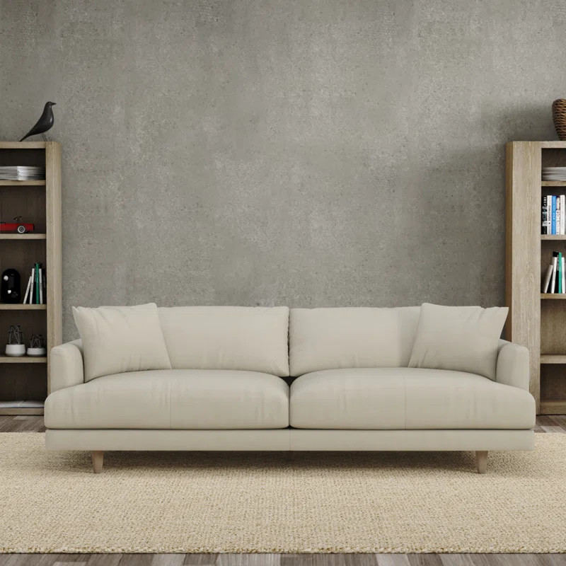 Jamalie 94.5'' Leather Sofa | Wayfair North America