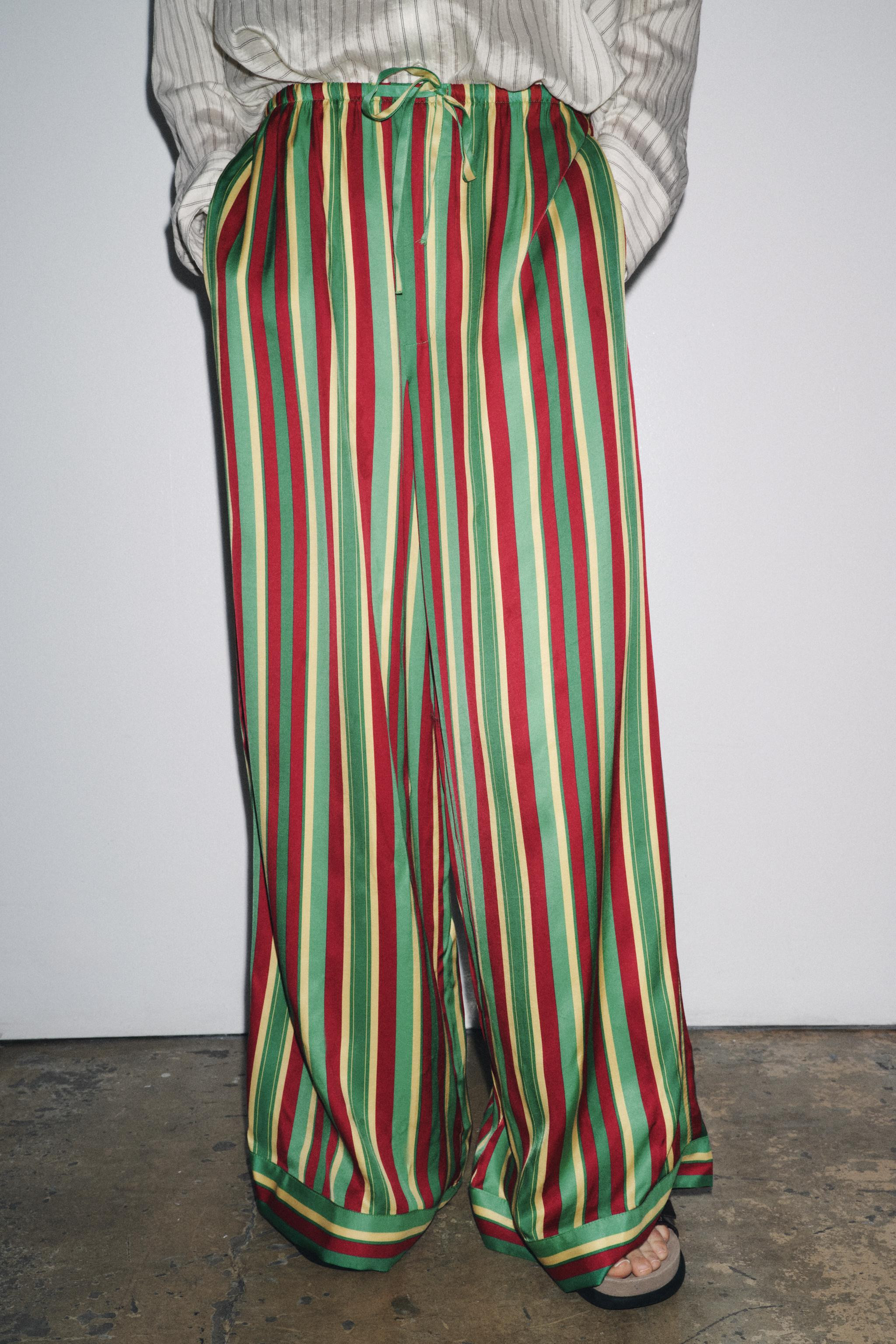 STRIPED PAJAMA PANTS ZW COLLECTION | Zara US