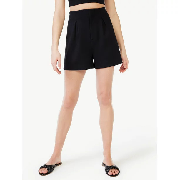 ScoopScoop Women's Pleated Scuba ShortsUSD$24.00Price when purchased online | Walmart (US)