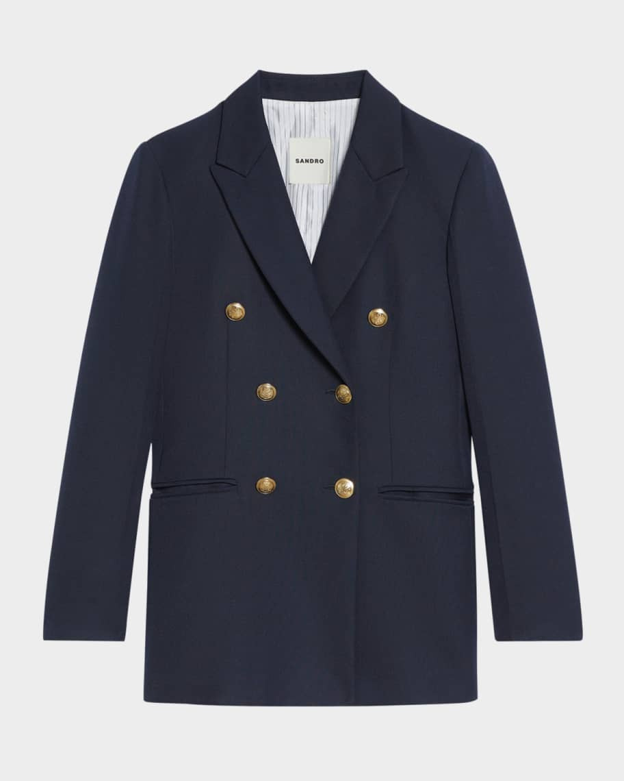 Sienne Double-Breasted Suit Jacket | Neiman Marcus