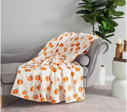 Berkshire Velvetsoft Plush Halloween 60x70 Throw - QVC.com | QVC
