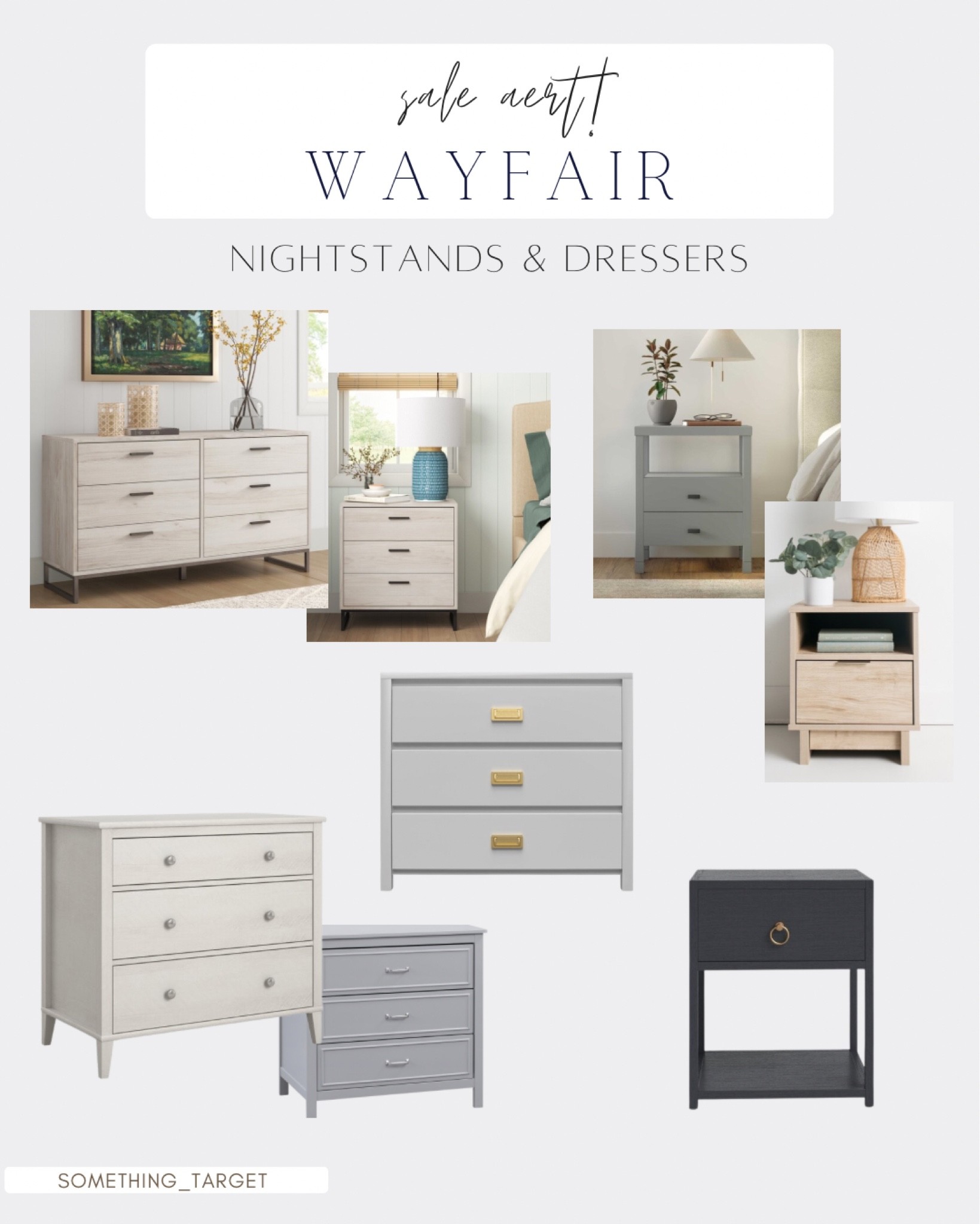 Wayfair Way Day Deals. Neutral Nightstands and dressers on sale for 25% - 65% off! 

#ltkfamily #ltkhome

#LTKCyberweek #LTKsalealert #LTKbaby