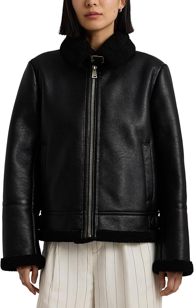 Lauren Ralph Lauren womens F Shearling Nappa 24" | Amazon (US)