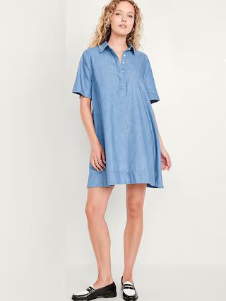 Mini Jean Shirt Dress | Old Navy (US)