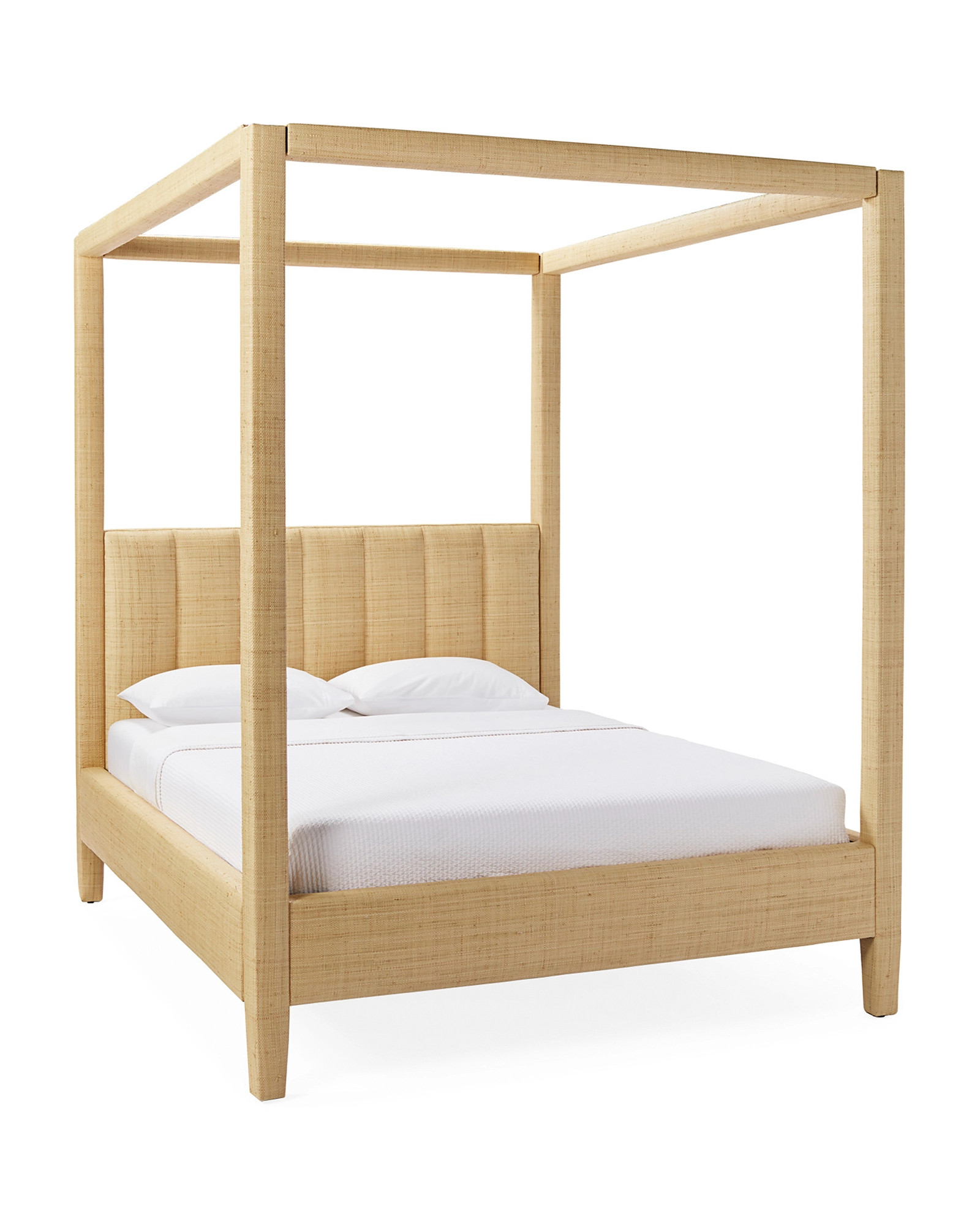 Franklin Four Poster Bed - Natural Raffia | Serena and Lily