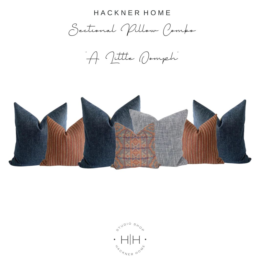 Sectional Sofa Pillow Combo 'A Little Oomph' | Hackner Home (US)