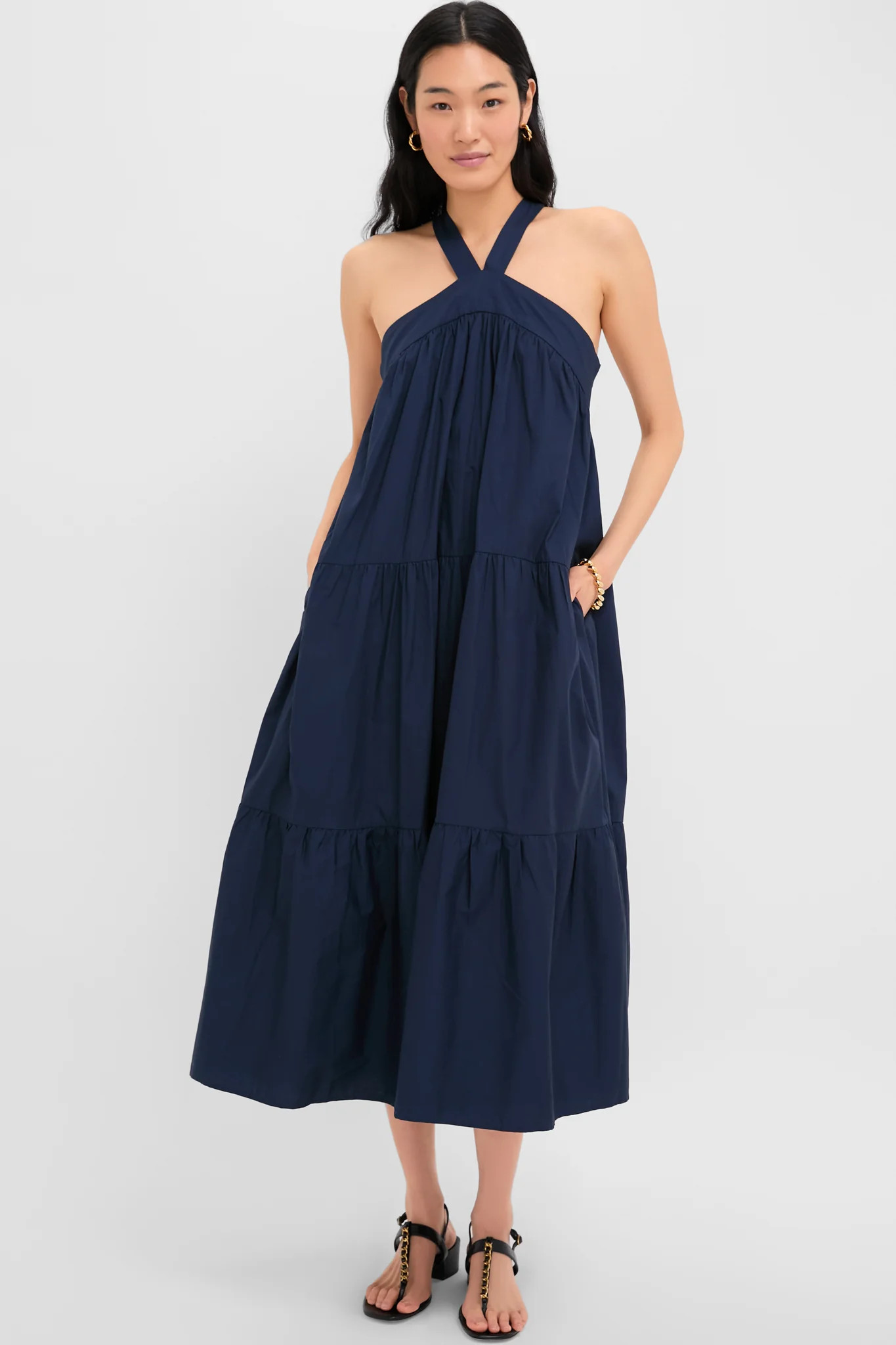 Navy Irene Maxi Dress | Tuckernuck (US)