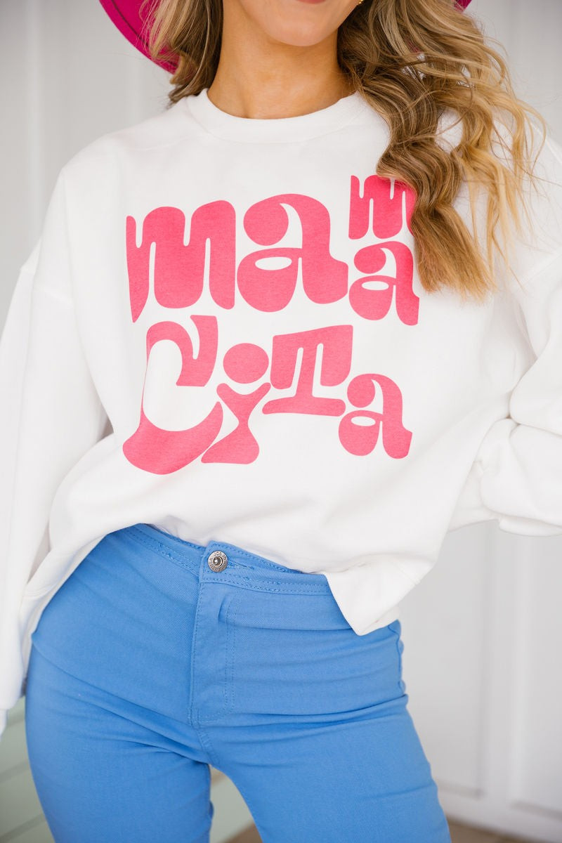 MAMACITA WHITE PULLOVER | Judith March