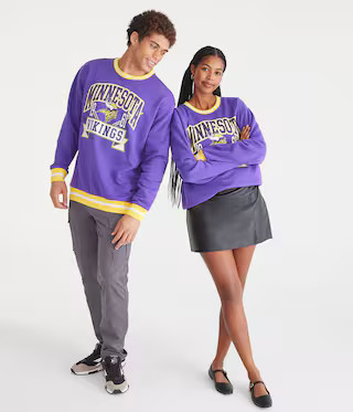 Minnesota Vikings Crew Sweatshirt | Aeropostale