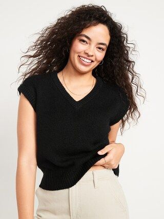 Slouchy Layering Sweater Vest for Women | Old Navy (US)