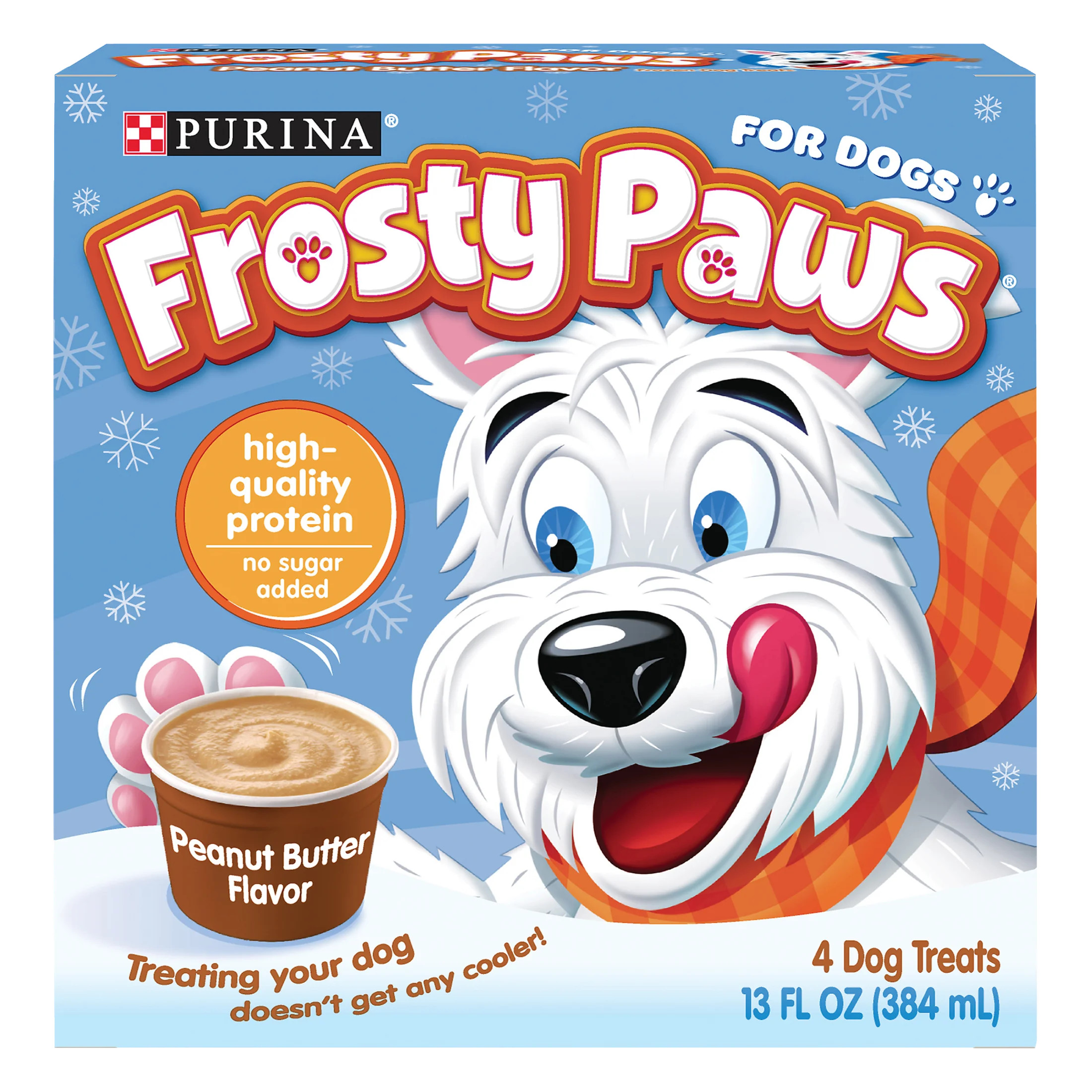 Purina Frosty Paws Peanut Butter Flavor Frozen Dog Treats, 4 Count | Walmart (US)