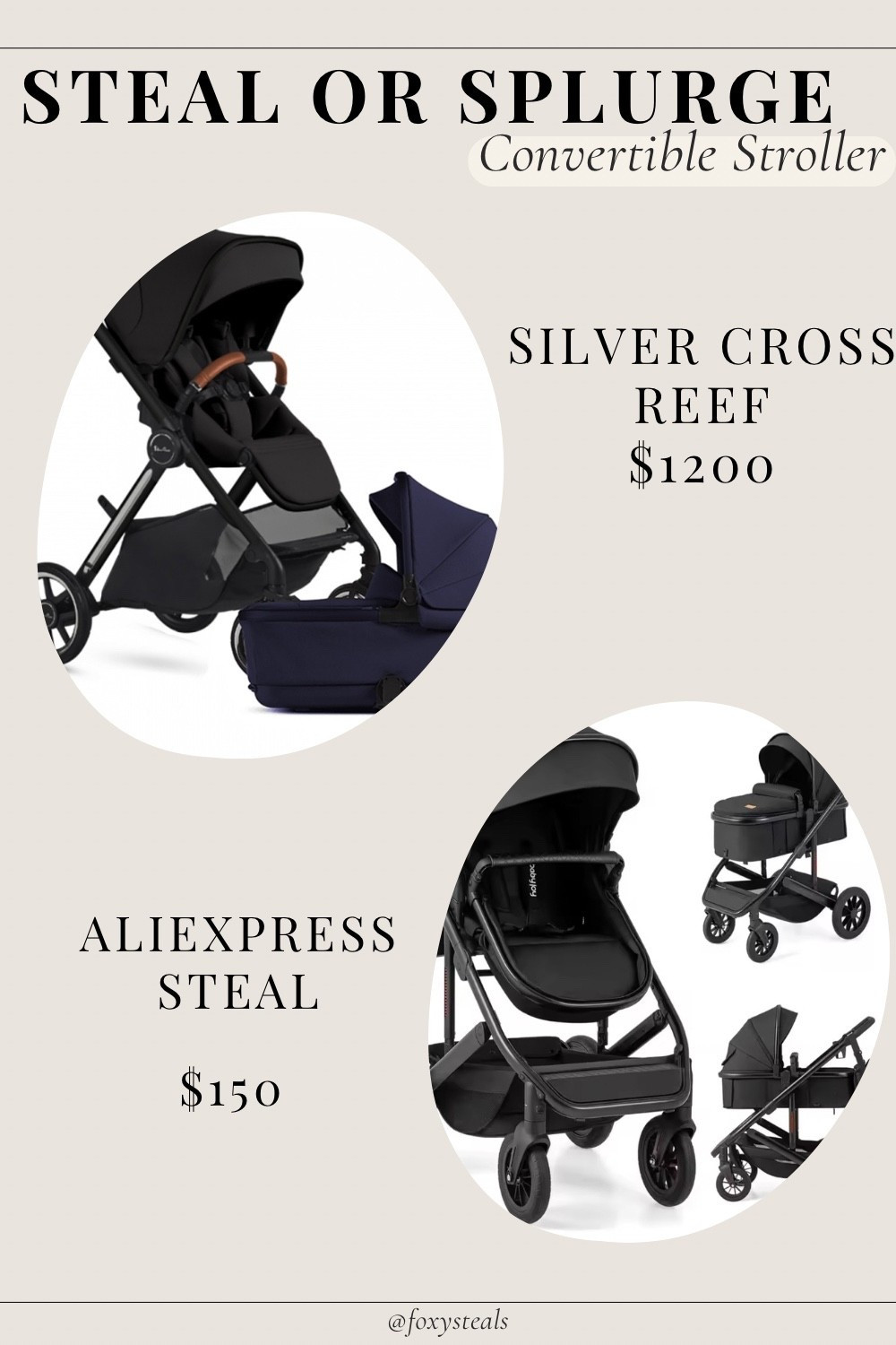 Love the look of the Silver Cross Reef but not the price? This convertible stroller dupe gives you the same sleek, modern design, adjustable features, and smooth ride — for a fraction of the cost. Perfect for city walks, travel, or everyday use!
Tap to shop this budget-friendly alternative through my affiliate link 🤍
#strollerdupe #silvercrossreef #babyessentials #momlife #ltkdupes

#LTKBump #LTKBaby #LTKFamily