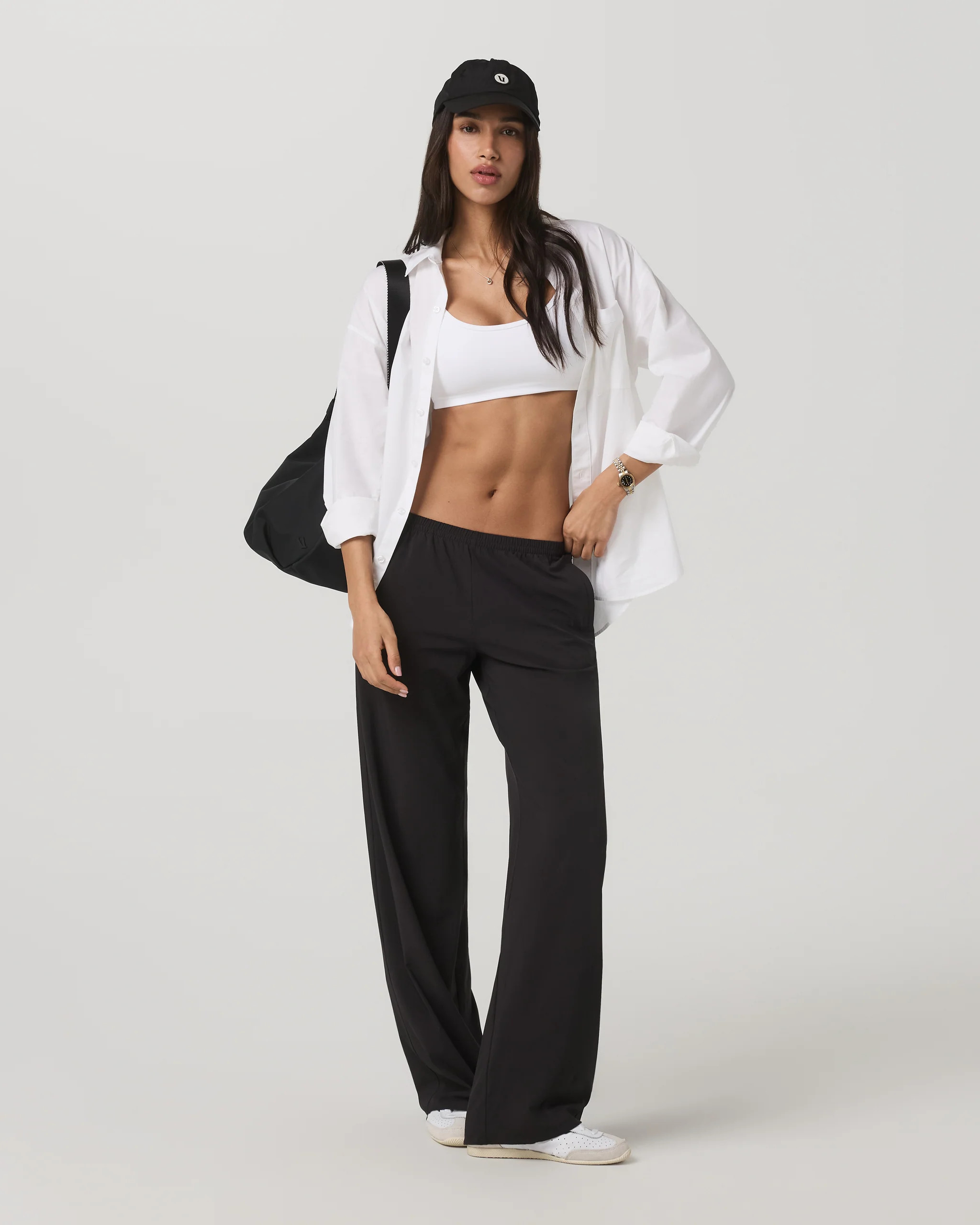 Villa Everyday Wideleg – Women's Black Lightweight Pants – Pants – Vuori | Vuori Clothing (US & Canada)