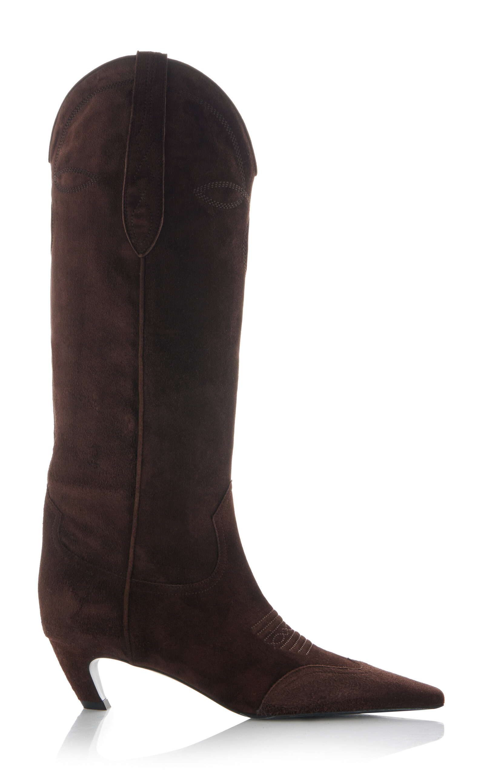 Dallas Suede Knee Western Boots | Moda Operandi (Global)