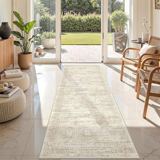 Rug Runners for Hallways Non Slip - 2x8 Runner Rug for Bedroom, Washable Runner with Rubber Backi... | Amazon (US)