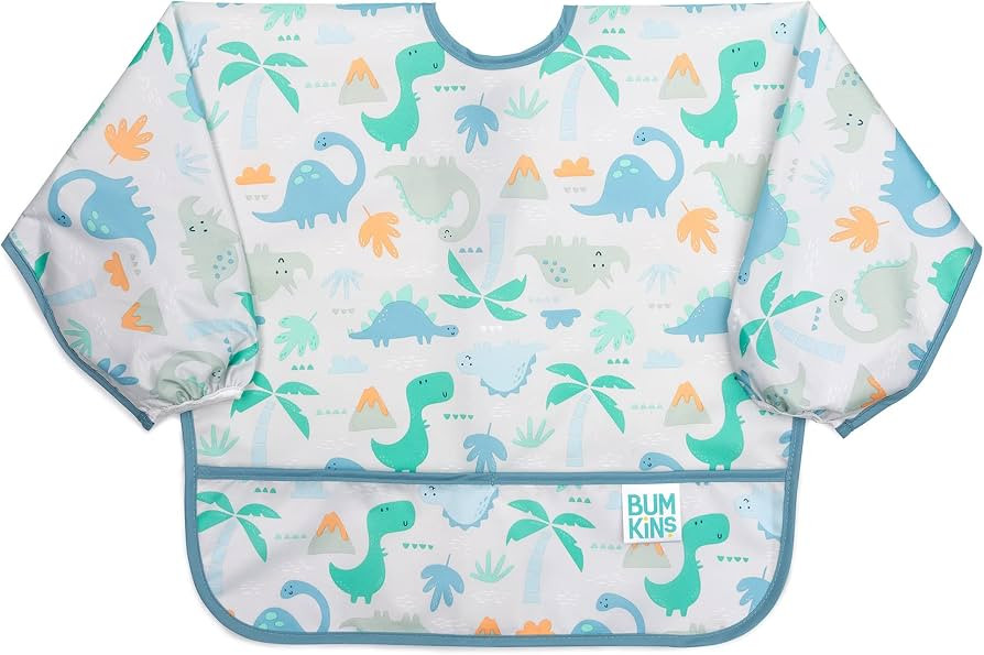 Bumkins Sleeved Bib for Girl or Boy, Baby and Toddler for 6-24 Mos, Essential Must Have for Eatin... | Amazon (US)