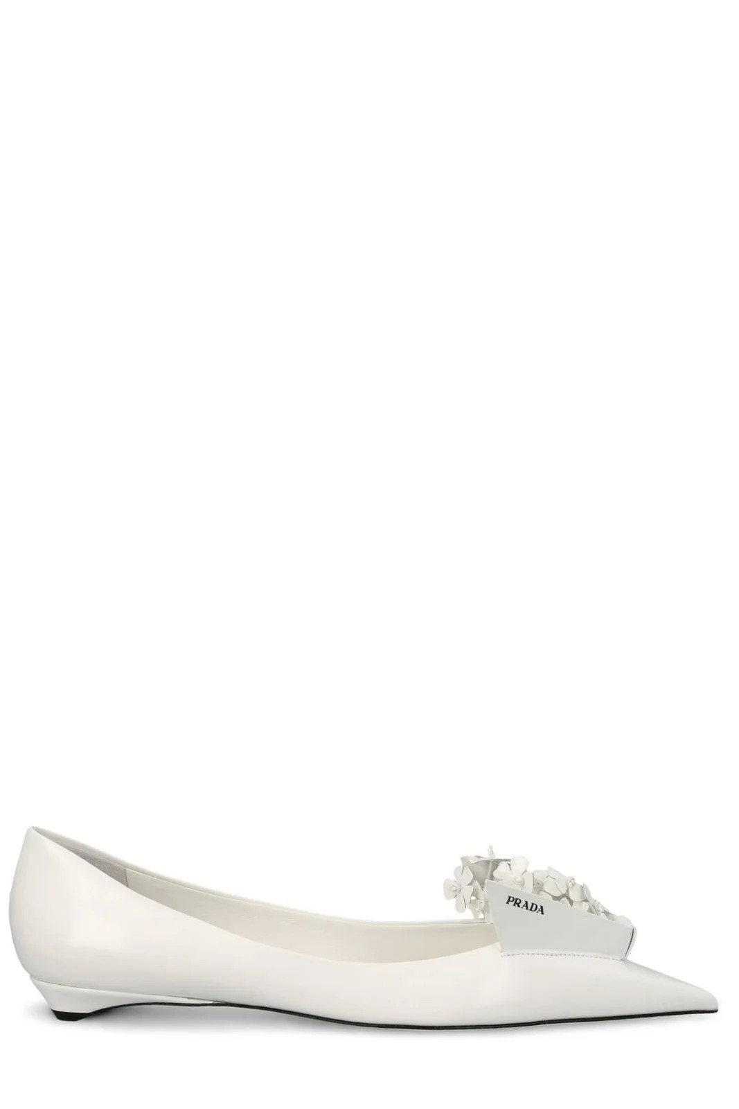 Prada Pointed-Toe Flat Shoes | Cettire Global